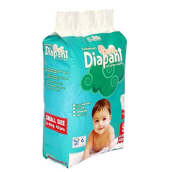 Bashundhara Diapant Baby Diaper -(S)-4-8 kg (42pcs)