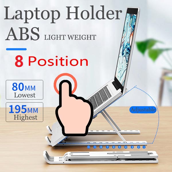 Adjustable Portable Folding Notebook Stand Foldable Laptop Stand ABS Plastic